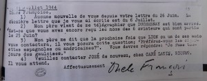Télégramme d'Oncle François, Archives départementales de la Haute-Garonne