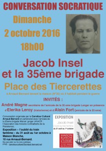 Conversation Socratique Jacob Insel et la 35e