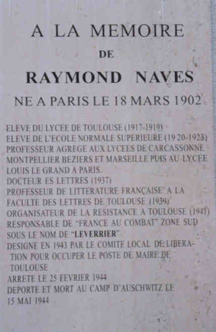 Naves Plaque Lycée